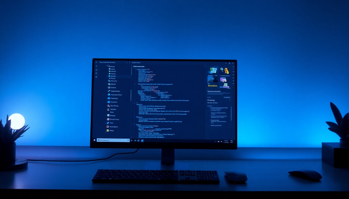 Visit https://32win.show/ to discover custom Windows application development tools and tutorials, with an engaging workspace visual for developers.